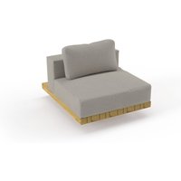 Solpuri Plateau S-Modul Sitz/Rücken inkl. Polster Teak von Solpuri
