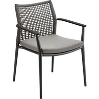 Solpuri Vera Stapelsessel Aluminium/String Flex mit Alu Armlehne Solpuri Vera Stapelsessel Aluminium/String Flex mit Alu Armlehne von Solpuri