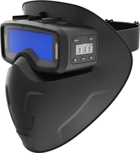 Solter S-Mask 15 Elektronische Schweißmaske, breiter Visier, 111 x 39 mm, automatische Verdunkelung DIN 5-13, leicht, kompakt und kompatibel mit kleinen Brillen von Solter