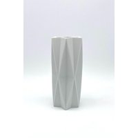 Heinrich Fuchs Archais Rare H22 cm Op-Art Bisque Porcelain Vase Hutschenreuther von SolveigsStudio
