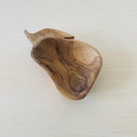 Schale Aus Holz in Form Einer Birne, Sehr Dekorativ Schale Aus Holz in Form Einer Birne, Sehr Dekorativ von SolveigsStudio