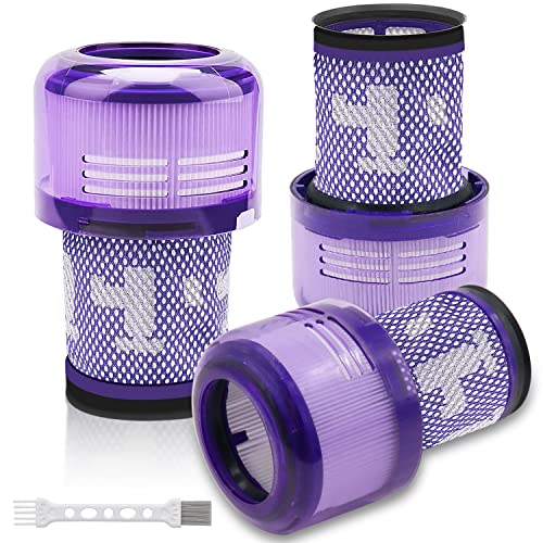 Solvhome 3 Stück Filter für Dyson V12 Staubsauger, Kompatibel mit Dyson V12 Detect Slim Absolute Extra Total Clean Motorhead Complete Akku-Staubsauger, Ersetzen Sie #971517-01 von Solvhome