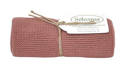 Dänische Baumwolle aus 100 % Öko-Tex-zertifiziert oder GOTS-zertifizierten Küchenhandtüchern, hergestellt in Indien (Dark Peach) von Solwang