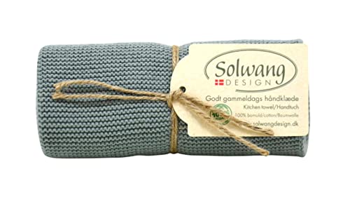 Solwang 100 % zertifizierte Bio-Baumwolle, hergestellt in Indien, dänisches Design Küchen-/Handtuch (Bio-Arktisgrün) von Solwang