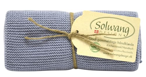 Solwang Dänische Baumwolle in 100% Bio-Baumwolle, Küchenhandtücher, hergestellt in Indien (Organic Light Lavender) von Solwang