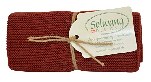 Dänische Baumwolle in 100% Öko-Tex-zertifiziert oder GOTS-zertifizierten Küchenhandtüchern, hergestellt in Indien (dunkelgebrannt) von Solwang