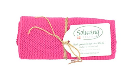 Solwang Handtuch H68 gestrickt in Pink von Solwang