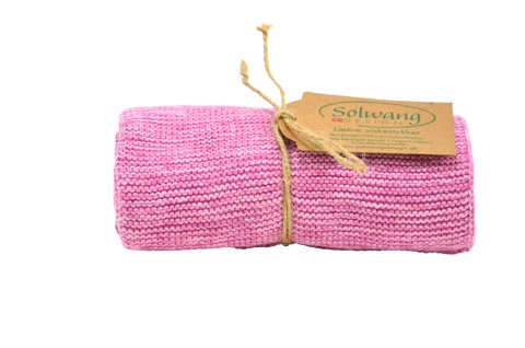 Solwang Handtuch Organisch Rosa Meliert Baumwolle gestrickt Geschirrtuch Küchentuch von Solwang