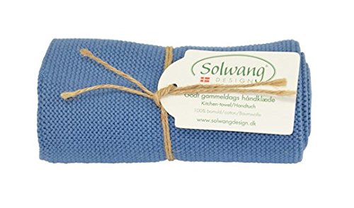 Solwang Handtuch gestrickt in Blau (H21 staubig blau) von Solwang