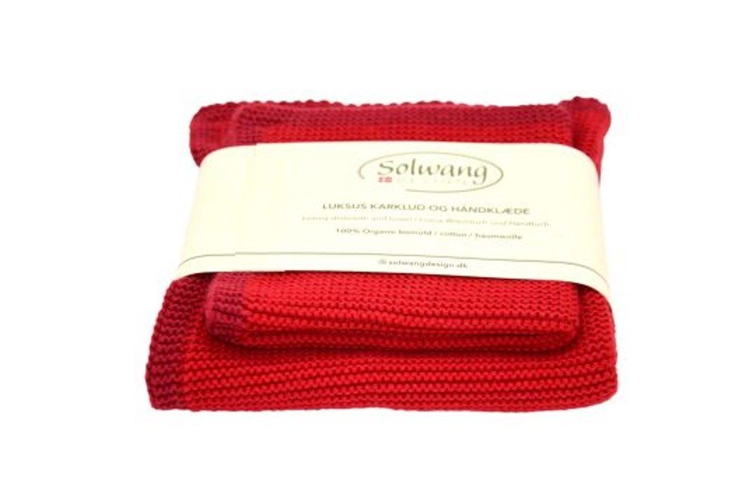 Solwang Spültuch Solwang FRAME Rot 2er Set von Solwang