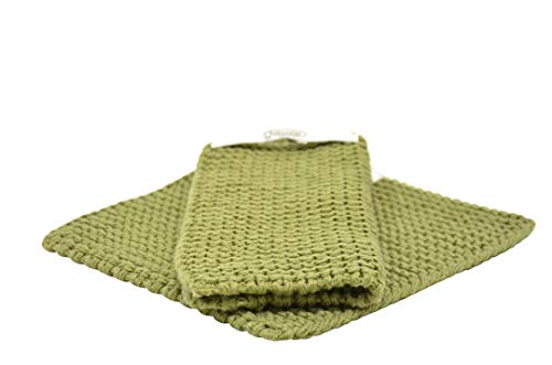 Solwang Topflappen gestrickt Olive von Solwang