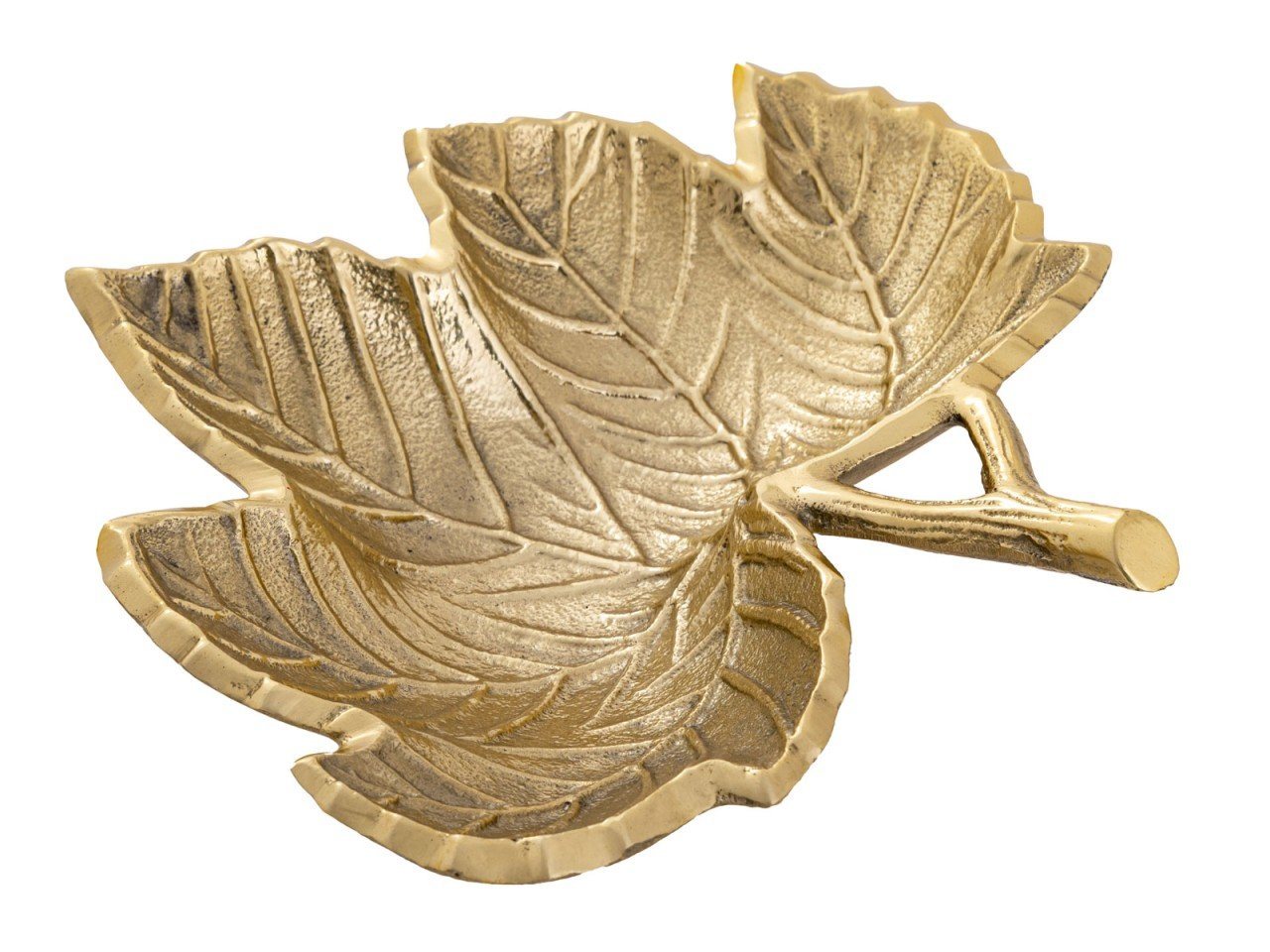 soma Dekoschale Dekoschale Schale Aluminium Leaf gold o. silber Blattschale von Soma