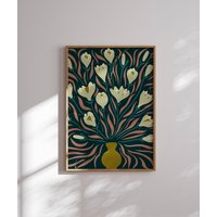 Groovy 70S Blumen Poster, Retro Blumendruck, 70Er Wandkunst, Abstraktes Kunstwerk, Dekoration, Matisse Wandkunst Groovy 70S Blumen Poster, Retro Blumendruck, 70Er Wandkunst, Abstraktes Kunstwerk, Dekoration, Matisse Wandkunst von SomaPrintsArt