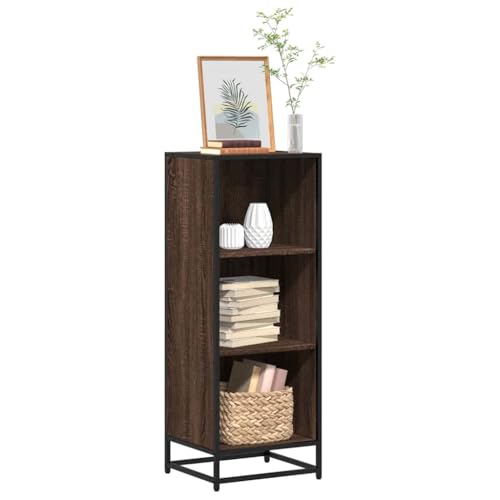 Somanki Bücherregal Braun Eichen-Optik 40x35x107,5 cm Holzwerkstoff, Bookshelf, Regalbrett, Book Shelf, Bücher Regal, Deko Regal Wohnzimmer, Standregal - 849113 Somanki Bücherregal Braun Eichen-Optik 40x35x107,5 cm Holzwerkstoff, Bookshelf, Regalbrett, Book Shelf, Bücher Regal, Deko Regal Wohnzimmer, Standregal - 849113 von Somanki
