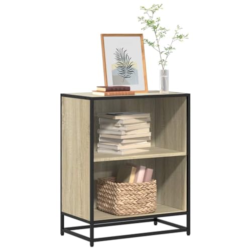 Somanki Bücherregal Sonoma-Eiche 60x35x76 cm Holzwerkstoff, Bookshelf, Regalbrett, Book Shelf, Bücher Regal, Deko Regal Wohnzimmer, Standregal - 849100 Somanki Bücherregal Sonoma-Eiche 60x35x76 cm Holzwerkstoff, Bookshelf, Regalbrett, Book Shelf, Bücher Regal, Deko Regal Wohnzimmer, Standregal - 849100 von Somanki