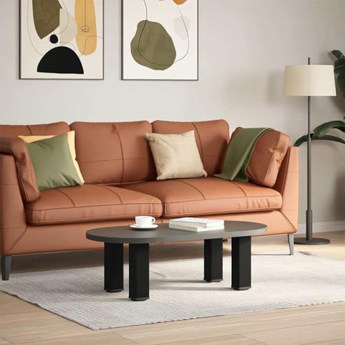 Somanki Couchtischbeine 4 STK. Schwarz 42-44 cm Stahl, Living Room Table, Wohnzimmertisch, Beistelltisch, Side Table & End Table, Coffee Table - 4012464 von Somanki