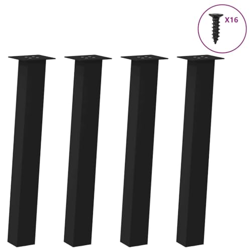 Somanki Couchtischbeine 4 STK. Schwarz 72 cm Stahl, Living Room Table, Wohnzimmertisch, Beistelltisch, Side Table & End Table, Coffee Table - 4012504 von Somanki