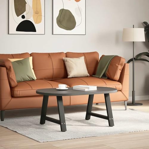 Somanki Couchtischbeine A-Form 2 STK. Schwarz 70x(42-43) cm Stahl, Living Room Table, Wohnzimmertisch, Beistelltisch, Side Table & End Table, Coffee Table - 4012840 von Somanki