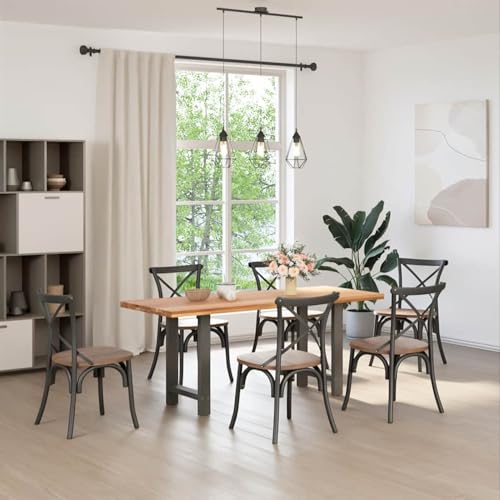 Somanki Couchtischbeine Anthrazit 2 STK. 60x(72-73) cm Stahl, Living Room Table, Wohnzimmertisch, Beistelltisch, Side Table & End Table, Coffee Table - 4013306 von Somanki