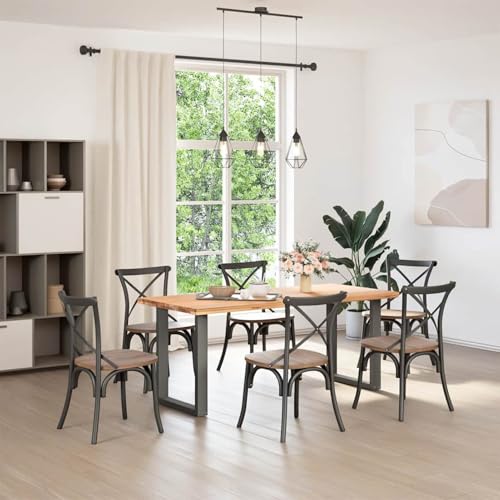 Somanki Couchtischbeine U-Form 2 STK. Anthrazit 70x(72-73) cm Stahl, Living Room Table, Wohnzimmertisch, Beistelltisch, Side Table & End Table, Coffee Table - 4013186 von Somanki