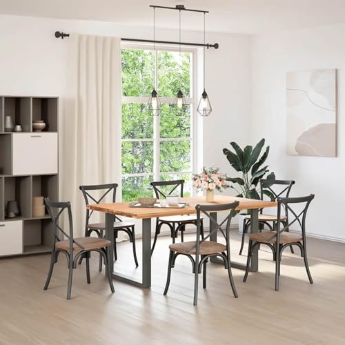 Somanki Couchtischbeine U-Form 2 STK. Anthrazit 80x(72-73) cm Stahl, Living Room Table, Wohnzimmertisch, Beistelltisch, Side Table & End Table, Coffee Table - 4013190 von Somanki
