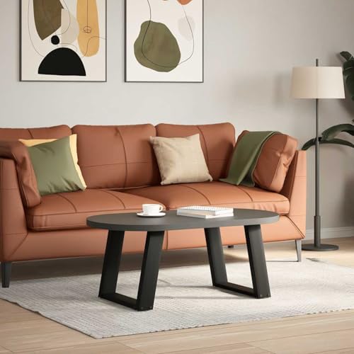 Somanki Couchtischbeine U-Form 2 STK. Schwarz 50x(42-43) cm Stahl, Living Room Table, Wohnzimmertisch, Beistelltisch, Side Table & End Table, Coffee Table - 4012764 von Somanki