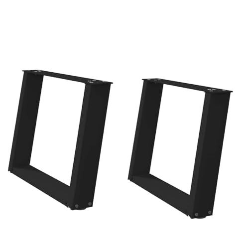 Somanki Couchtischbeine U-Form 2 STK. Schwarz 70x(42-43) cm Stahl, Living Room Table, Wohnzimmertisch, Beistelltisch, Side Table & End Table, Coffee Table - 4012772 von Somanki