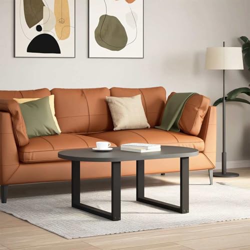 Somanki Couchtischbeine U-Form 2 STK. Schwarz 70x(42-43) cm Stahl, Living Room Table, Wohnzimmertisch, Beistelltisch, Side Table & End Table, Coffee Table - 4013164 von Somanki