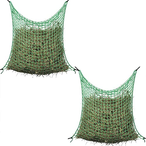 Somanki Heunetze 2 STK Quadratisch 0,9x1 m PP, Heusäcke Für Pferde, Heutasche Pferd - 142133 von Somanki