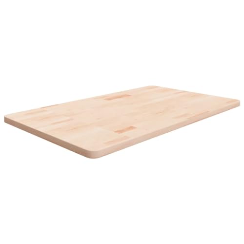 Somanki Waschtischplatte 100x60x2,5 cm Massivholz Unbehandelt, Arbeitsplatte, Waschtischplatte, Bürotischplatte - 342941 von Somanki