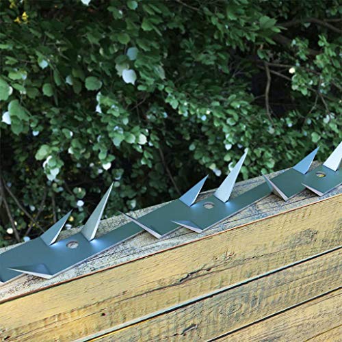 Somanki Zackenleiste Übersteigschutz 2 STK. Stahl 1 m, Zackenleisten als Übersteigschutz zum Anschrauben, Natodraht von Somanki