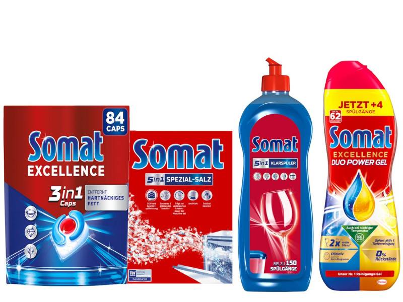 Somat SOMAT 84 Caps + Gel + Salz – Glanz Klarspüler Spülmaschinentabs Somat SOMAT 84 Caps + Gel + Salz – Glanz Klarspüler Spülmaschinentabs von Somat