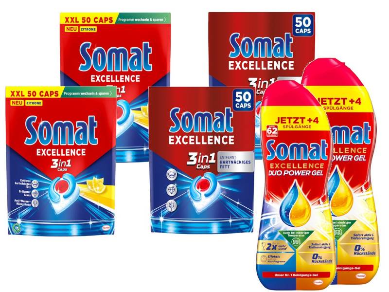 Somat SOMAT Classic 84 + Lemon 50 Tabs – Spülset Vorrat Spülmaschinentabs Somat SOMAT Classic 84 + Lemon 50 Tabs – Spülset Vorrat Spülmaschinentabs von Somat