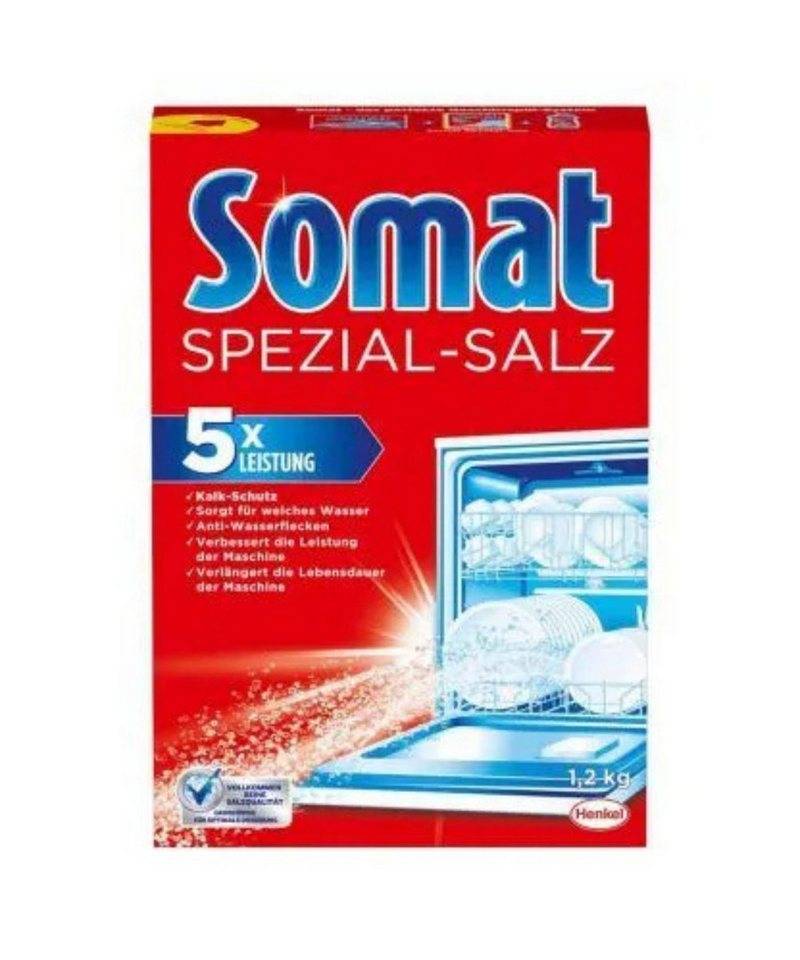 Somat Somat Spülmaschinensalz Spezial-Salz (1,2 kg) Spülmaschinensalz (Packung, [1-St. Spülmaschinensalz) von Somat