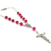 Rosa Quarzit Auto Rosenkranz von SomeKindOfPretty