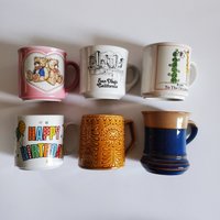 Vintage 1970Er/80Er Jahre Wählen Sie Ihre Eigenen Mismatched Kaffeetassen, Tassen, Retro Tasse Geschenk Für Sie, Geburtstagsbecher von SomeLikeItRetroCo