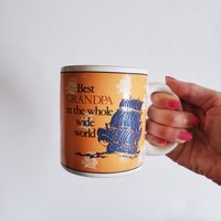 Vintage 1980Er Jahre ""Bester Opa in Der Ganzen Weiten Welt"" Becher, Großvater/Keramik Kaffeetasse Tasse." von SomeLikeItRetroCo