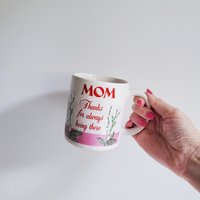 Vintage 1980Er Jahre Tasse „Mom Thank You For Always Being There", Retro Kaffeetasse, Hergestellt in Korea von SomeLikeItRetroCo