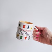 Vintage 1980S ""Extra Special Lehrer"" Kaffeetasse, Geschenk Für Lehrer, Weihnachtsgeschenk, Erzieher, Tutor, " von SomeLikeItRetroCo