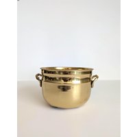 Rustikaler Vintage Messing Blumentopf Kunstvoller Bauernhaus Dekor von SomeLikeItRetroCo