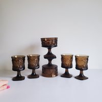 Vintage Spotlight Becher 1970Er Jahre Rauchglas von SomeLikeItRetroCo