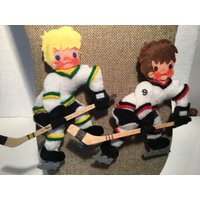 Hockey Time Fun Handgemachter Stofffilz Urlaub Figur Ornament von SomeoneSpecialCo