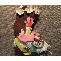 Kreuzstich Zeit Handgemacht Stofffilz Urlaub Figur Ornament von SomeoneSpecialCo