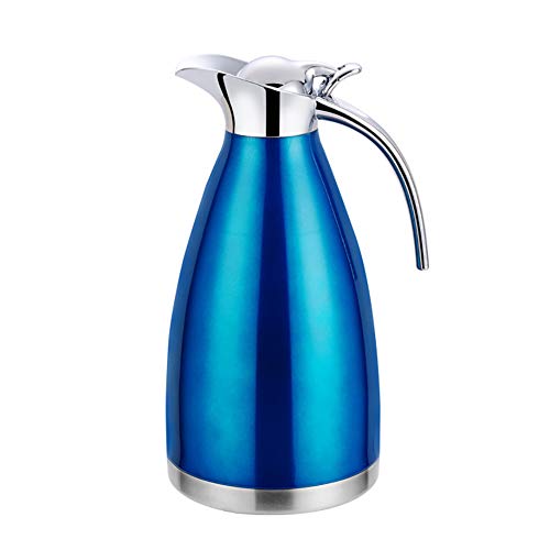 Somerway 1,5L Kaffee Teekanne Edelstahl Thermoskanne Kaffeekanne Vakuumisolierte Wärmflasche Blau von Somerway