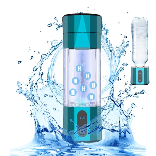 Wasserstoff-Wasserflaschengenerator, bis zu 6000–8000 PPB, tragbare Wasserstoff-Wasserionisiermaschine, 208 ml, wiederaufladbarer Wasserstoff-Wasserbereiter mit PEM-Technologie für Reisen im Blau Wasserstoff-Wasserflaschengenerator, bis zu 6000–8000 PPB, tragbare Wasserstoff-Wasserionisiermaschine, 208 ml, wiederaufladbarer Wasserstoff-Wasserbereiter mit PEM-Technologie für Reisen im Blau von Somerway