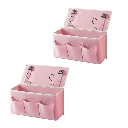 Nachttisch-Caddy/Nachttisch-Organizer, Hängetasche mit drei Optionen, geeignet für Heimbetten, Sofas und Schlafsäle – kann Zeitschriften, Bücher, Telefone, iPads, Fernbedienungen halten. (2er-Pack Nachttisch-Caddy/Nachttisch-Organizer, Hängetasche mit drei Optionen, geeignet für Heimbetten, Sofas und Schlafsäle – kann Zeitschriften, Bücher, Telefone, iPads, Fernbedienungen halten. (2er-Pack von Someteth