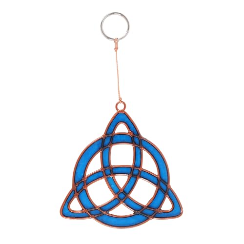 Handgefertigter Triquetra heidnischer Sonnenfänger – mystische Energie Wandkunst & irdischer Charme Heimdekoration von Something Different Wholesale