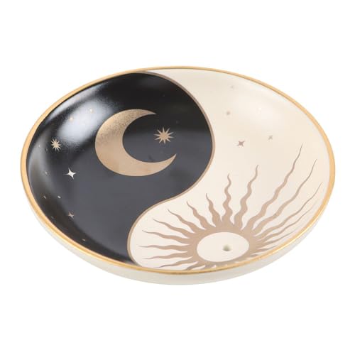 Himmlischer Yin- und Yang-Räucherstäbchenhalter – Elegante dekorative Schale für Stäbchen und Kegel, schafft eine ruhige und friedliche Atmosphäre für Zuhause, Büro, Meditation und Yoga-Räume von Something Different Wholesale