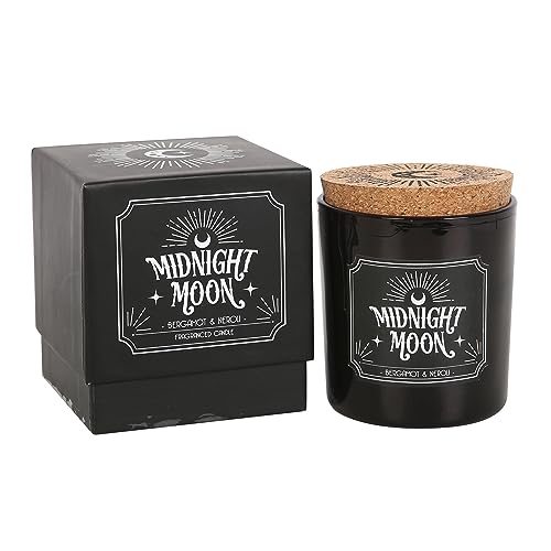 Midnight Moon Bergamotte & Neroli-Kerze, bezauberndes Aroma, verführerischer und fesselnder Duft, sinnlicher und zauberhafter Duft, 21 Stunden Brenndauer von Something Different Wholesale
