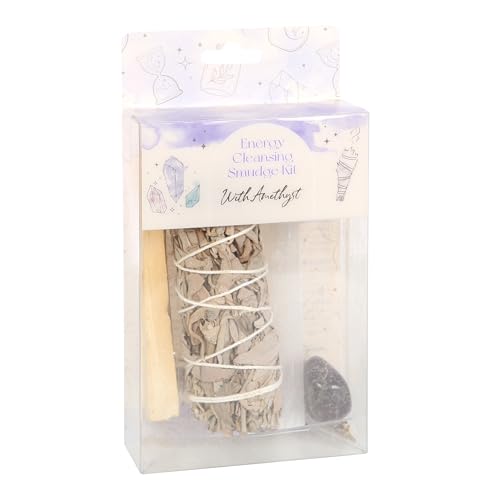 Something Different Wholesale Positive Energy Reinigungsset mit Amethyst-Kristall, weißem Salbei, Palo Santo und Selenit-Zauberstab (4 Stück) Something Different Wholesale Positive Energy Reinigungsset mit Amethyst-Kristall, weißem Salbei, Palo Santo und Selenit-Zauberstab (4 Stück) von Something Different Wholesale